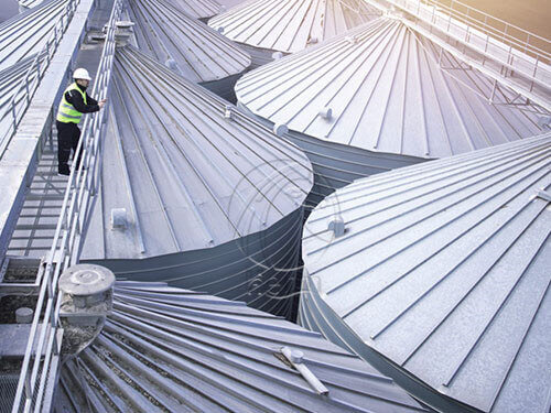 Silo Roof of galvanized grain bin