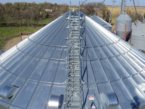 Silo Roof of grain silo