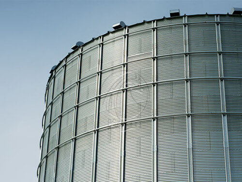 Wind Ring of galvanized grain bin