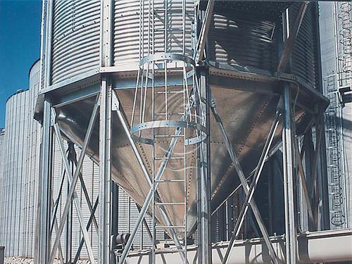hopper grain silos