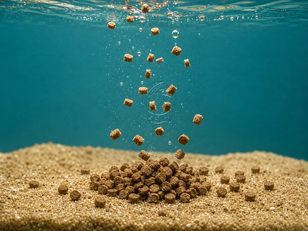 Floating_Aquatic_Feed_Pellets_Sinking_In_Water
