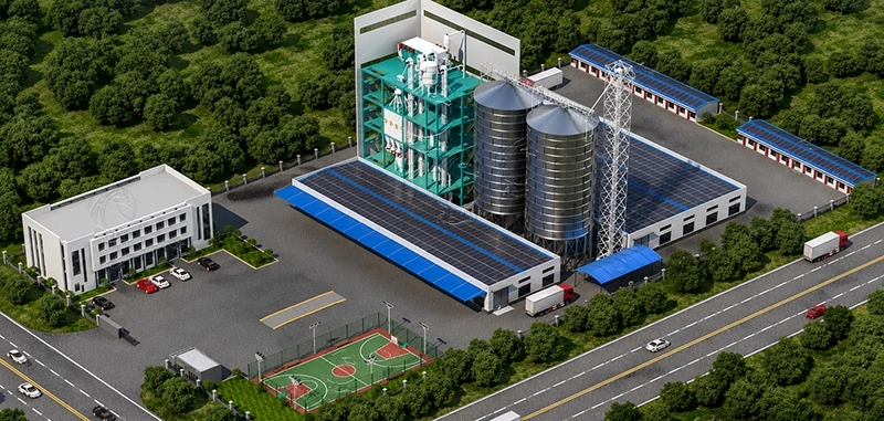 Modern_Animal_Feed_Factory_With_Production_Workshop_And_Storage_Silos